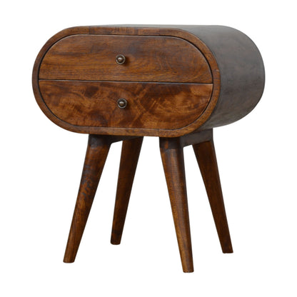 Chestnut Circular Bedside wholesalers