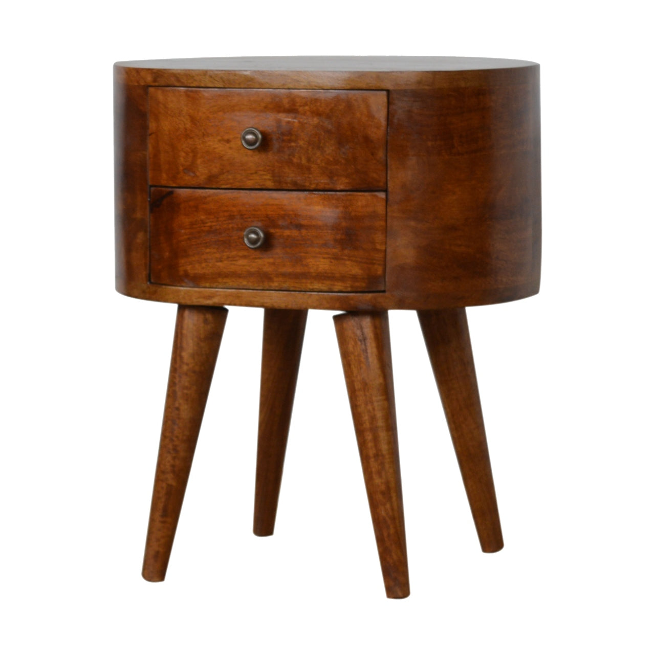 Chestnut Rounded Nightstand wholesalers