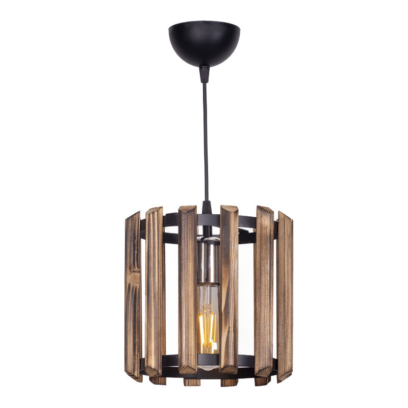 Ceiling Light CAGE Brown 25x25x65cm-0